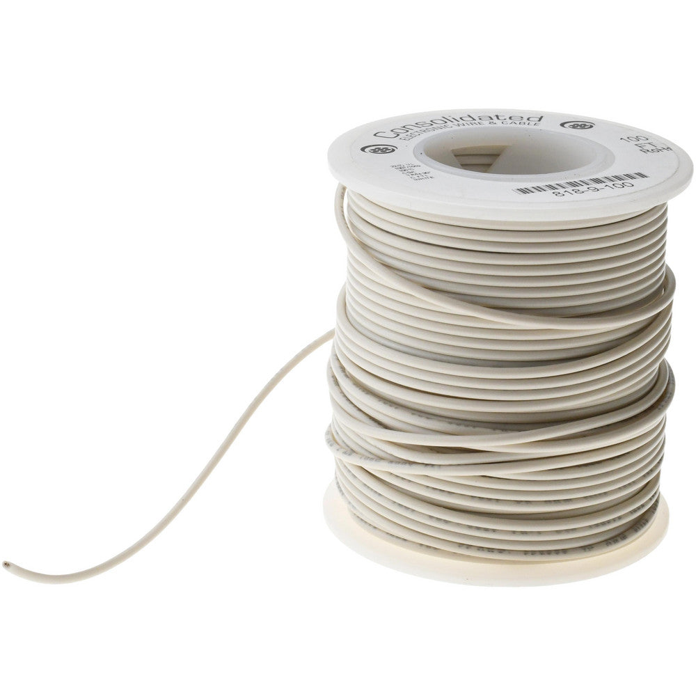 CONSOLIDATED ELECTRONIC WIRE & 818-9-100 22 AWG, 7 Strand, 100' OAL, Tinned Copper Hook Up Wire