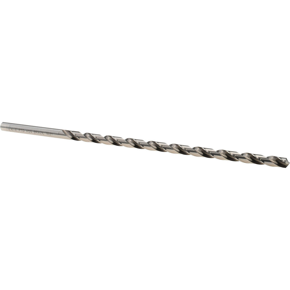 Precision Twist Drill 6000274 Extra Length Drill Bit 1/4" Dia, 118 ° Point, High Speed Steel