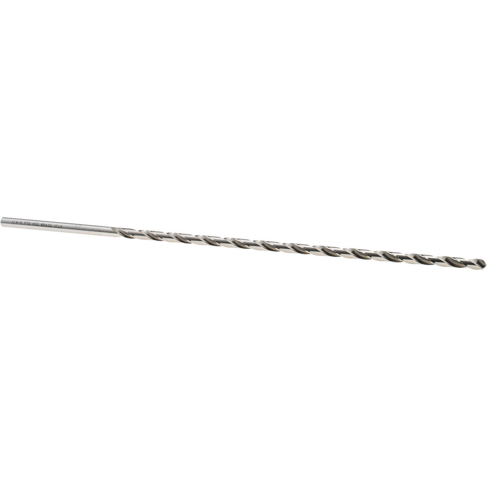 Precision Twist Drill 6000174 Extra Length Drill Bit 1/4" Dia, 118 ° Point, High Speed Steel