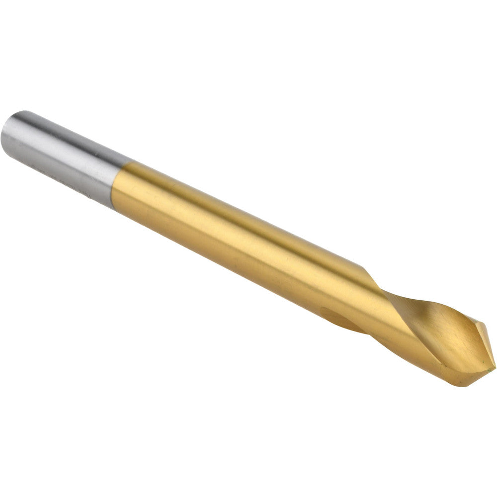 Precision Twist Drill 6000222 Spotting Drill 1/2" Body Dia, 90 deg, 6" OAL, High-Speed Steel