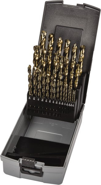 Precision Twist Drill 5995620 Drill Bit Set Jobber Length Drill Bits, 29 Pc, 135 °, Cobalt