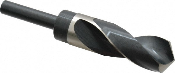 Precision Twist Drill 5999935 Reduced Shank Drill Bit 1-7/64'' Dia, 1/2'' Shank Dia, 118 °, High Speed Steel