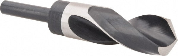 Precision Twist Drill 5999868 Reduced Shank Drill Bit 1-11/64'' Dia, 1/2'' Shank Dia, 118 °, High Speed Steel