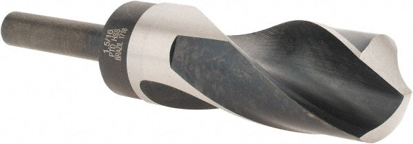 Precision Twist Drill 5999911 Reduced Shank Drill Bit 1-5/16'' Dia, 1/2'' Shank Dia, 118 °, High Speed Steel