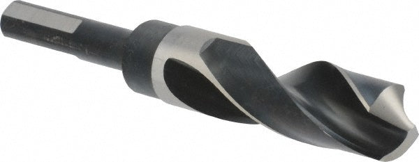 Precision Twist Drill 6000038 Reduced Shank Drill Bit 0.9531'' Dia, 1/2'' Shank Dia, 118 deg, High-Speed Steel