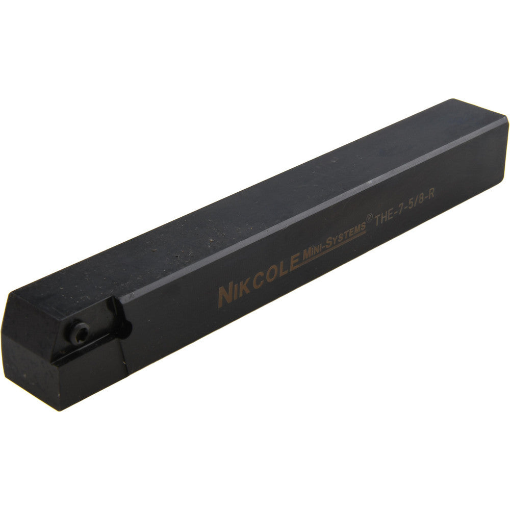 Nikcole Mini-Systems THE-7-5/8RH.625 Indexable Grooving-Cutoff Toolholder THE-7-5/8 RH .625SQ, Right Hand