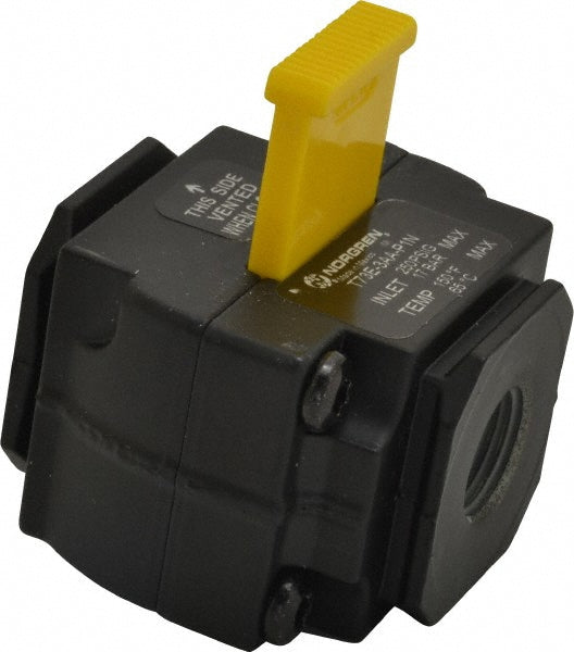 Norgren T73E-3AA-P1N Lock-Out Air Valve Slide Actuator, 2 Position, 3/8" Inlet, NPT Thread