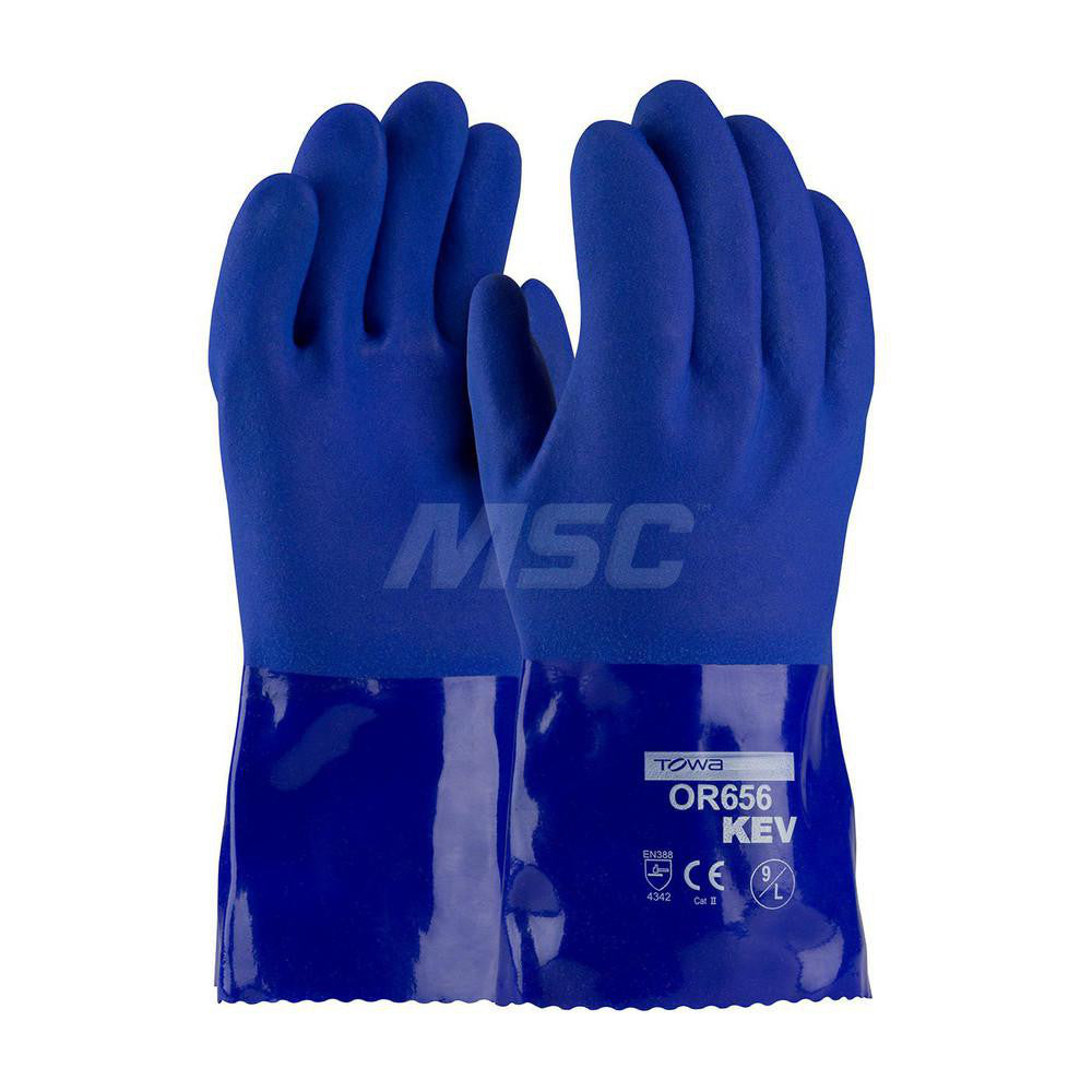 PIP 58-8658K/XL Chemical Resistant Gloves PiP XtraTuff, Size X-Large, Polyvinylchloride, Supported