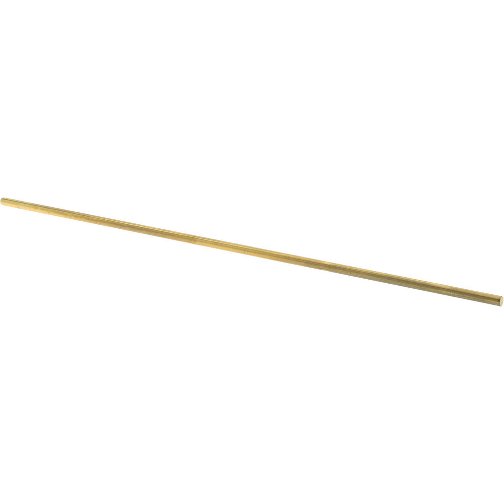 Select 8166 Brass Round Rod 3/16" Dia, 12" Long, Alloy 260