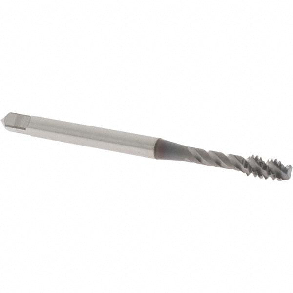 OSG 1724208 Spiral Flute Tap #6-32 UNC, 3 Flutes, Modified Bottoming, 3B Class of Fit, Vanadium High Speed Steel, TICN Coated