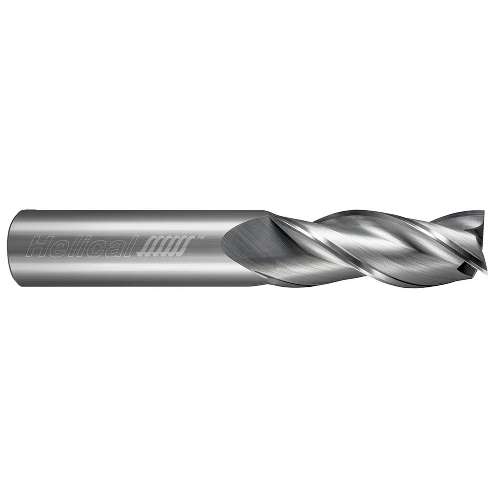 Helical Solutions 01330 Square End Mill 3/8" Dia, 1/2" LOC, 3 Flute, Solid Carbide