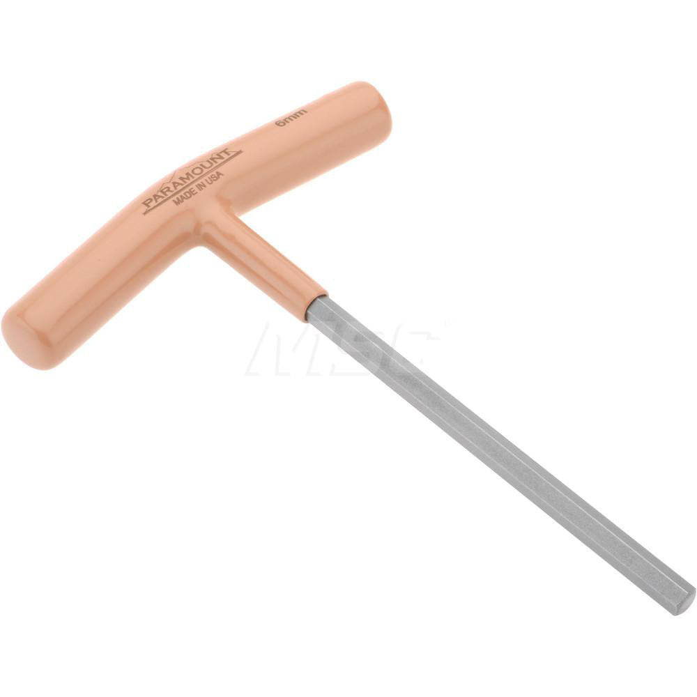 Paramount PAR35268 Hex Key 6.00 mm Hex, Hex End, T-Handle Cushion Grip