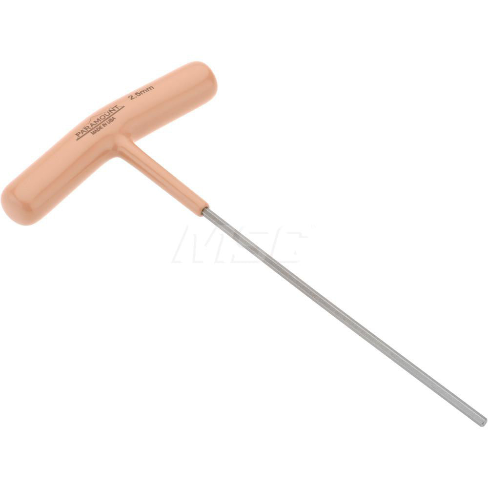 Paramount PAR35254 Hex Key 2.50 mm Hex, Hex End, T-Handle Cushion Grip