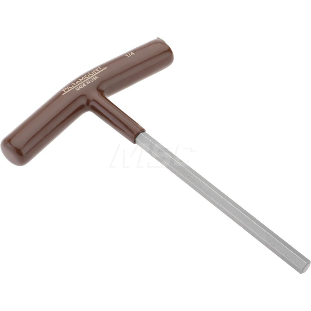 Paramount PAR35212 Hex Key 1/4" Hex, Hex End, T-Handle Cushion Grip