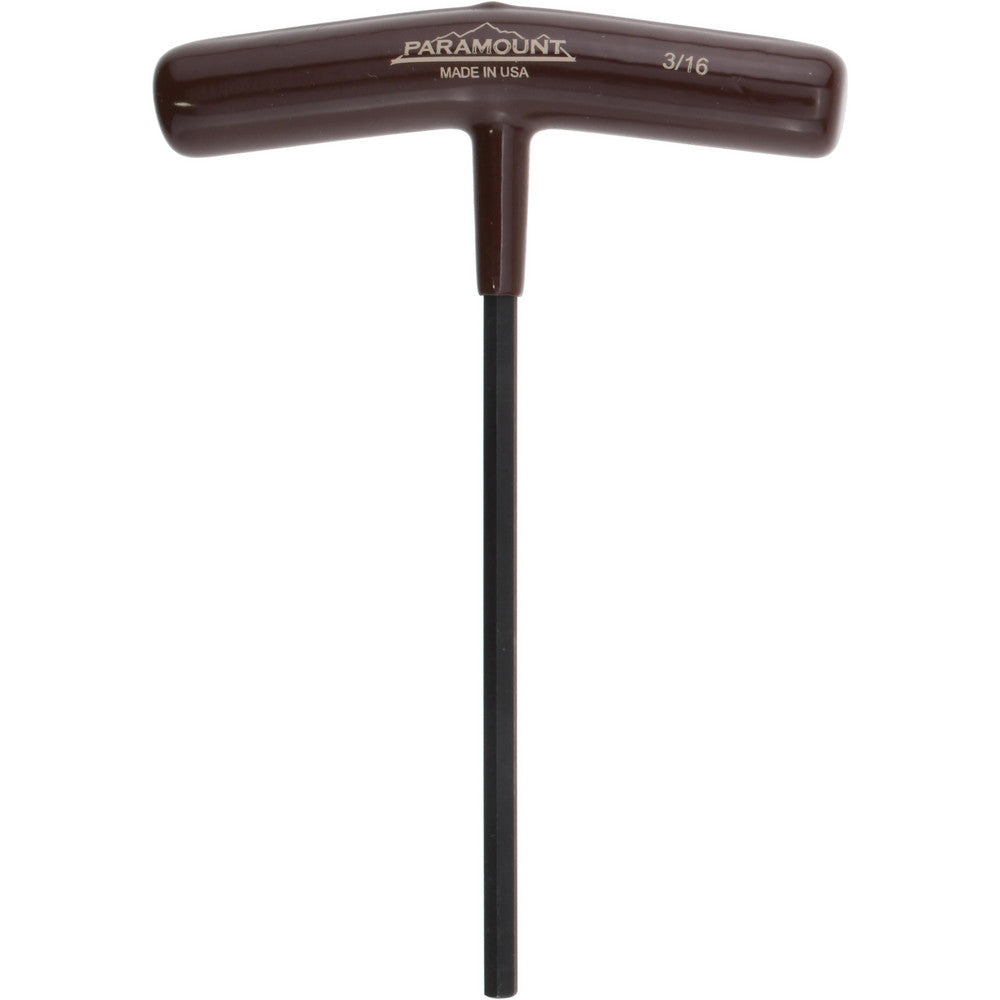Paramount PAR35210 Hex Key 3/16" Hex, Hex End, T-Handle Cushion Grip