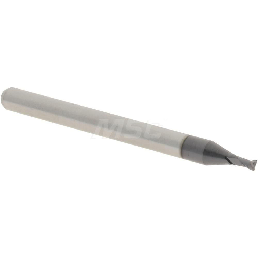 Accupro 14797012 Square End Mill 0.055'' Dia, 0.083'' LOC, 1/8'' Shank Dia, 1-1/2'' OAL, 2 Flutes, Solid Carbide