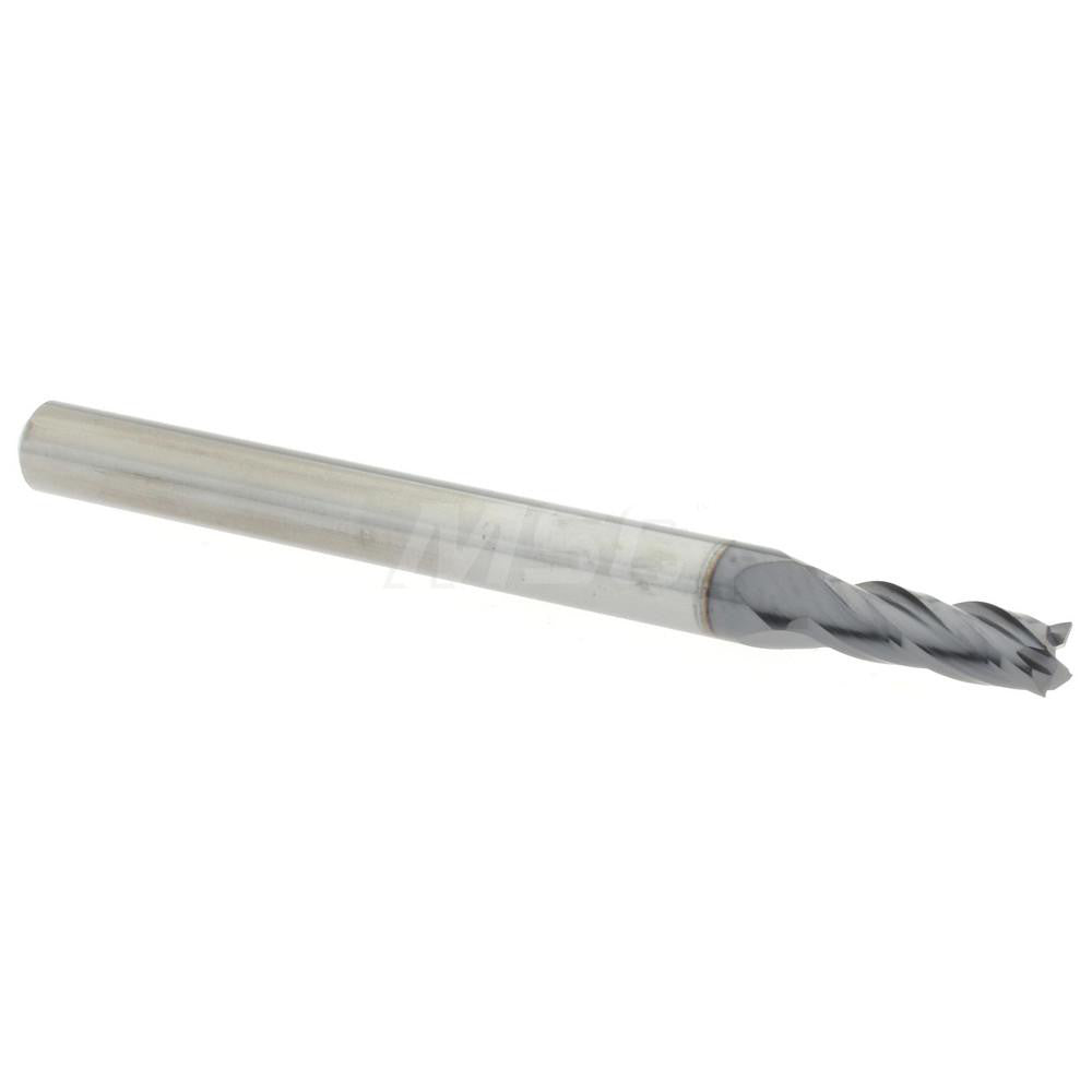 Accupro 14796980 Square End Mill 0.1" Dia, 19/64" LOC, 4 Flutes, Solid Carbide