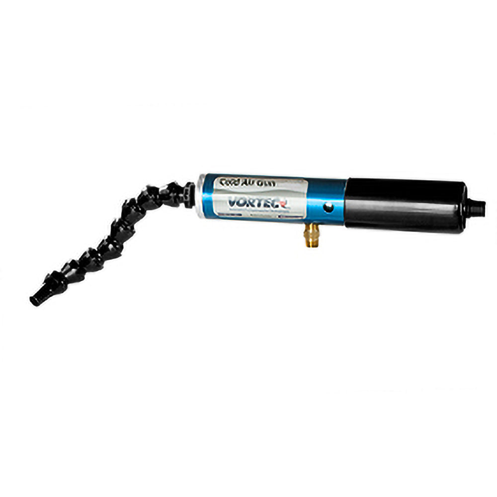 Vortec 630-1 Cold Air Coolant Systems Air Capacity (BTU/Hr) 2500 Hose Length (Inch) 8 Hose Inside Diameter (Inch) 3/8 Number of Outlets 1.000 Tank/Unit Length (Inch) 10-5/8
