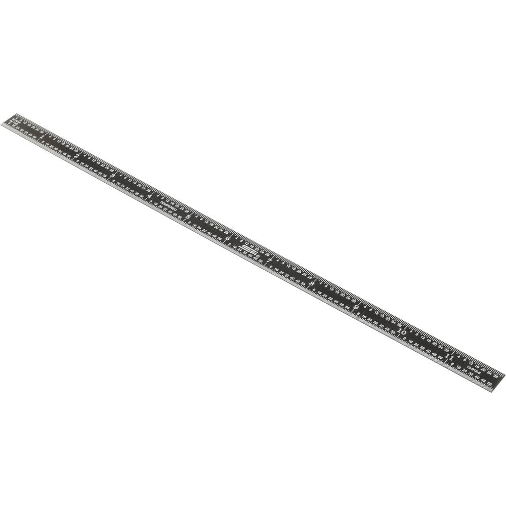 SPI 13-919-6 Steel Rule 12" OAL, English & Metric Graduation, Flexible, 1/2" OAW