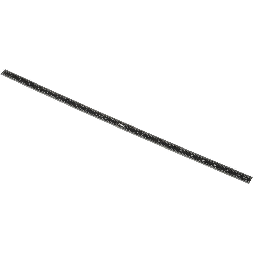 SPI 13-928-7 Steel Rule 24" OAL, 16R Graduation, Flexible, 3/4" OAW