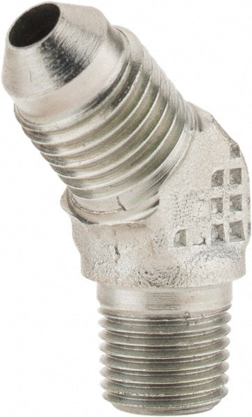 Parker 4 VTX-S Steel Flared Tube 45 Deg Male Elbow 1/4" OD, 37 deg Flared Angle