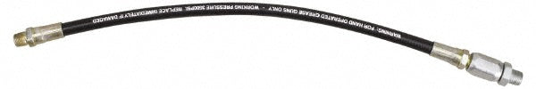 Pro-Lube GHC-12Y/SW/N 12" Long, 3,500 psi Operating Pressure, Thermoplastic Grease Gun Hose