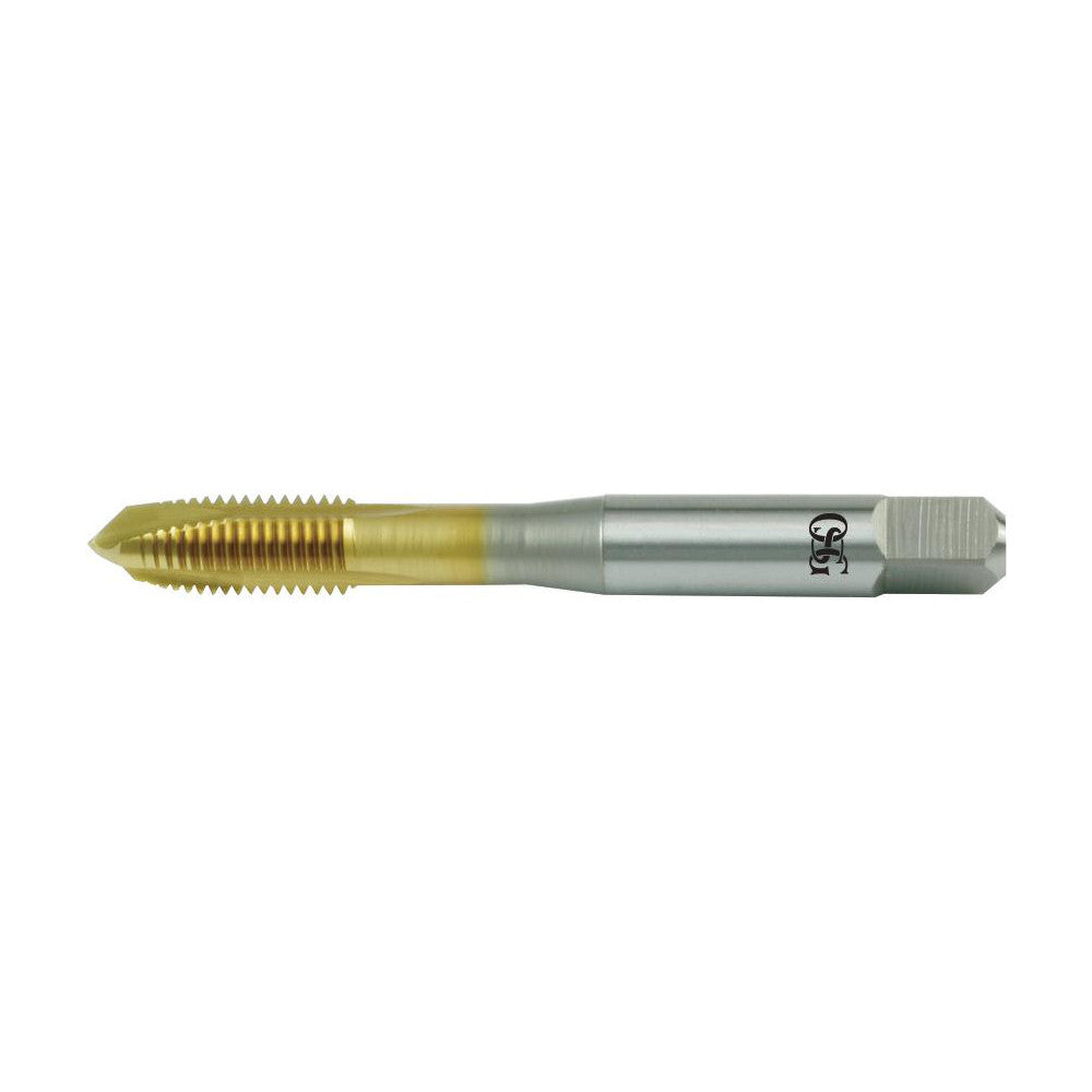 OSG 1111500705 Spiral Point Tap M6x1 Metric, 3 Flutes, Plug Chamfer, 6H Class of Fit, HSS-E-PM, TiN Coated