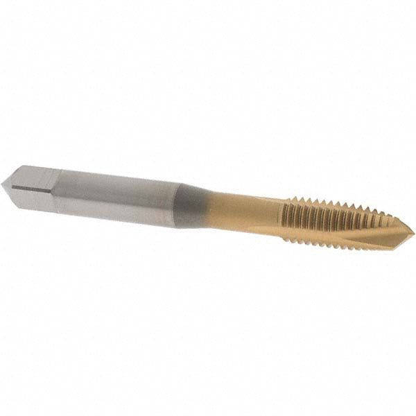 OSG 1111500805 Spiral Point Tap M8x1.25 Metric, 3 Flutes, Plug Chamfer, 6H Class of Fit, HSS-E-PM, TiN Coated