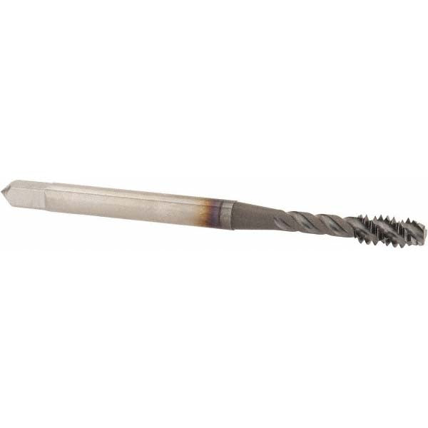 OSG 2907408 Spiral Flute Tap #6-32, UNC, 3 Flute, Modified Bottoming Chamfer, 3B Class of Fit, Vanadium High-Speed Steel, TiCN Finish