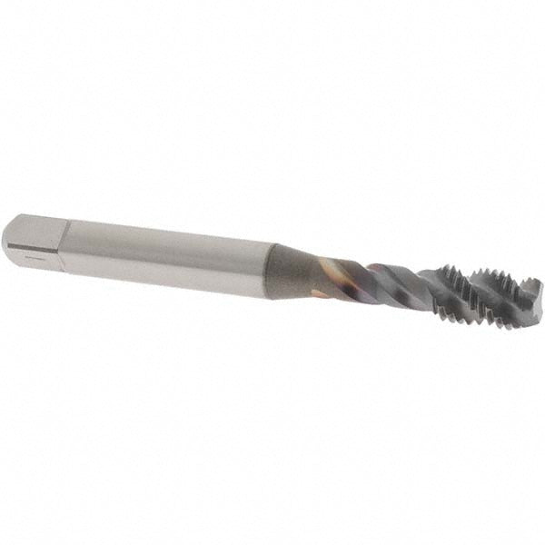 OSG 2935408 Spiral Flute Tap 1/4-28, UNF, 3 Flute, Modified Bottoming Chamfer, 2B Class of Fit, Vanadium High-Speed Steel, TiCN Finish