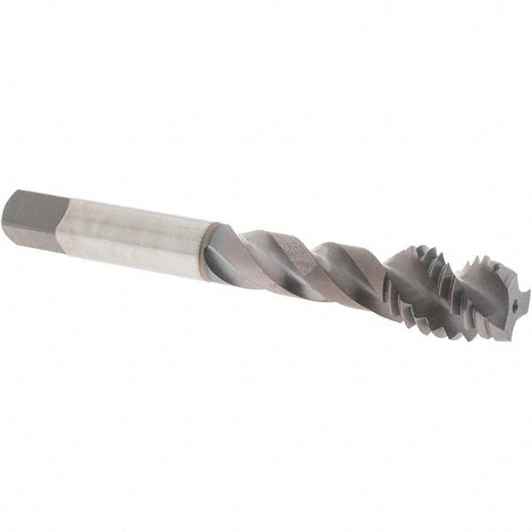 OSG 2942408 Spiral Flute Tap 1/2-13, UNC, 3 Flute, Modified Bottoming Chamfer, 2B Class of Fit, Vanadium High-Speed Steel, TiCN Finish