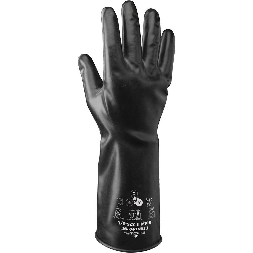 SHOWA 875-07 Chemical Resistant Gloves Glove Type General Purpose Chemical-Resistant Material Butyl Size Small Numeric Size 7 Coating Material Butyl Lining Material Unlined