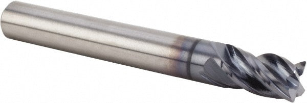 Kennametal 4071885 Corner Radius End Mill 3/8" Dia, 1" LOC, 0.015" Radius, 4 Flutes, Solid Carbide