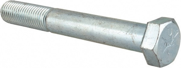 HHCS Made In USA MSC-30170-71/2 Hex Head Cap Screw 1-8 x 7-1/2", Grade 5 Steel, Zinc-Plated