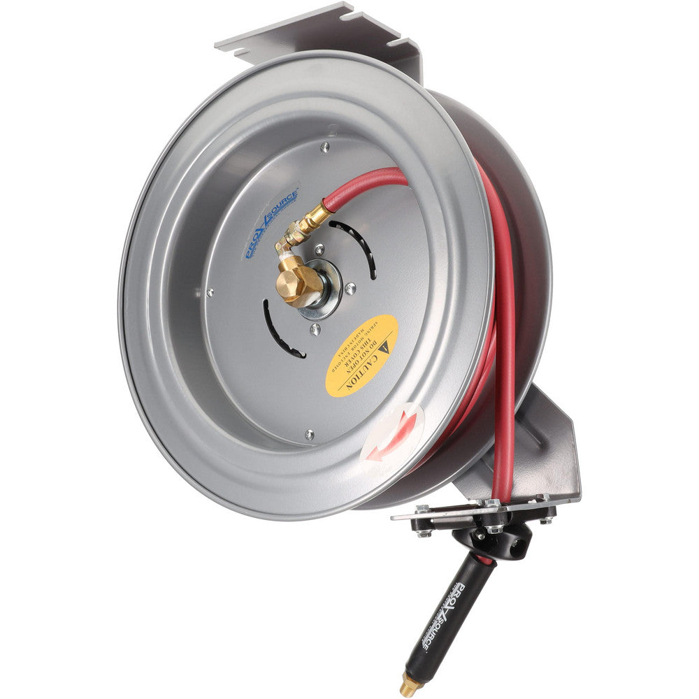 Pro-Source 2830032510PRO Hose Reel with Hose 3/8" ID Hose x 35', Spring Retractable
