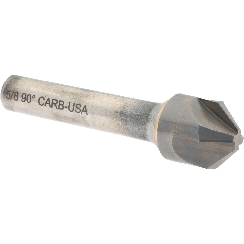Hertel 334-007070 Countersink 5/8" Head Dia, 90.00 deg Included Angle, 4 Flute, Solid Carbide, Right Hand Cut
