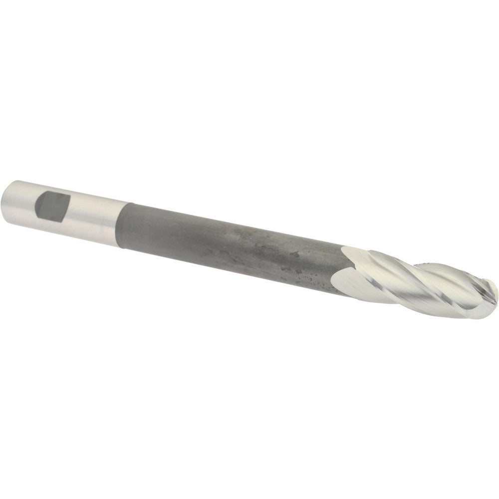 Hertel H79562641 Ball End Mill 3/4" Dia, 2" LOC, 4 Flute, High Speed Steel