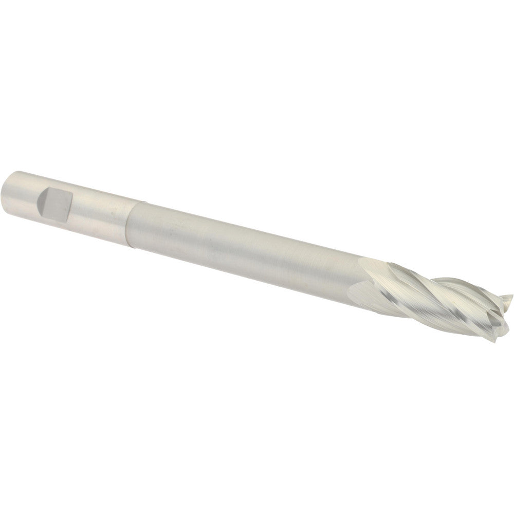 Hertel H79573820 Square End Mill 5/8'' Dia, 1-1/2'' LOC, 5/8'' Shank Dia, 7-1/8'' OAL, 4 Flutes, High Speed Steel