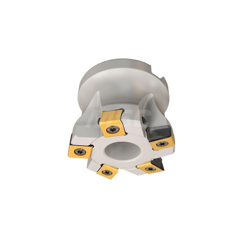 Iscar 3105129 Indexable Square-Shoulder Face Mill HTPD2.00-5-.75-R-LN10, 2'' Cut Dia, 0.7500" Arbor Hole Dia, 0.1180" Max Cutting Depth