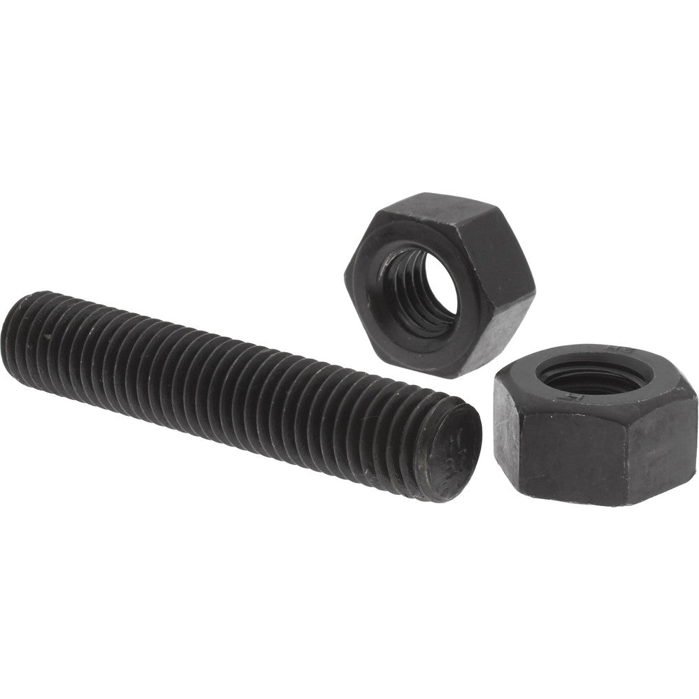 Value Collection K74000178 5/8-11, 3-1/4" Long, Uncoated, Steel, Fully Threaded Stud with Nut