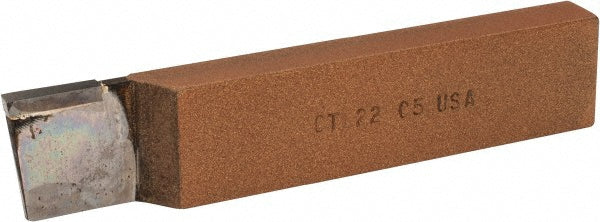 Select CTL22 C5 Single Point Tool Bit CT-122(433), 1/2" Shank Width, 1" Shank Height, C5 Solid Carbide Tip, Left Hand