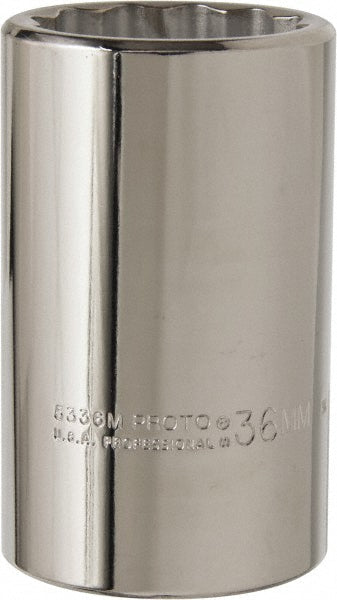 Proto J5336M Deep Hand Socket 36 mm Socket, 12-Point