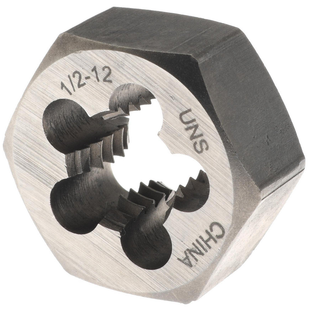 Value Collection 365-1040 Hex Rethreading Die 1/2-12, Right Hand, Carbon Steel