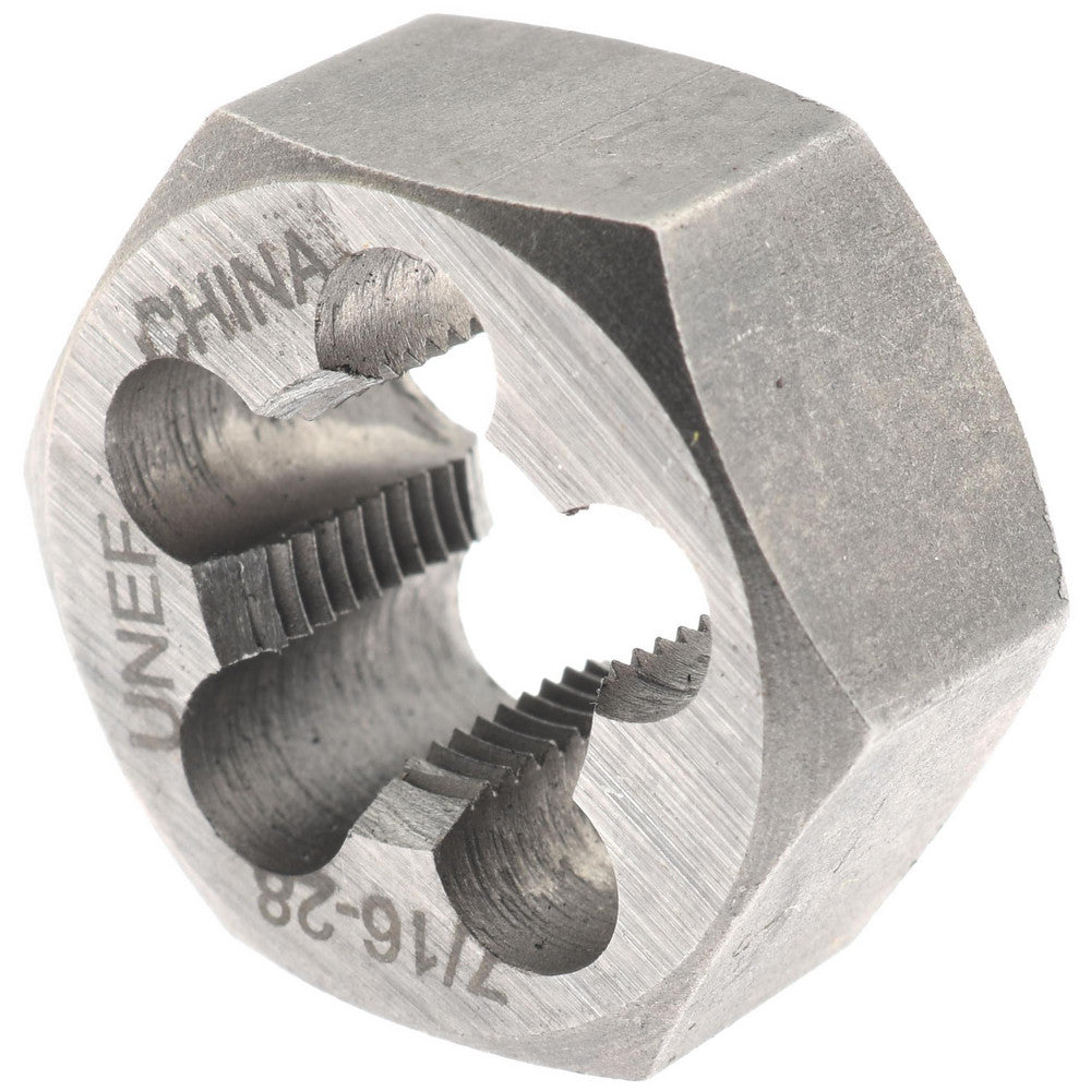 Value Collection 365-1034 Hex Rethreading Die 7/16-28, Right Hand, Carbon Steel