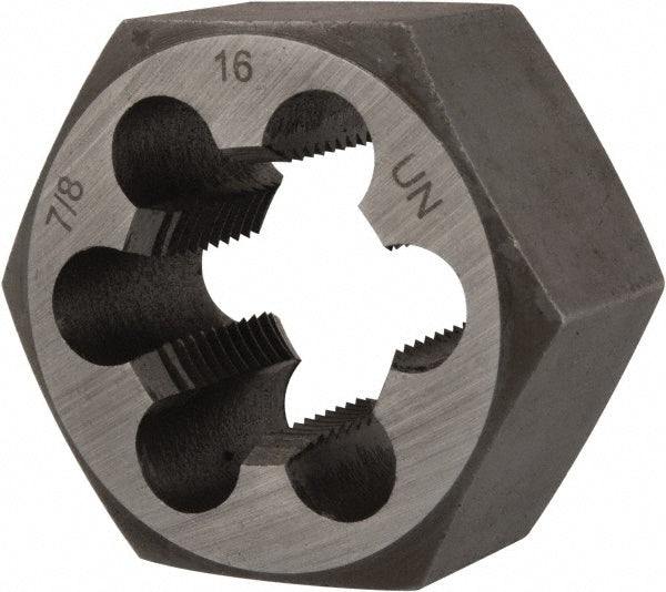 Value Collection 365-1066 Hex Rethreading Die 7/8-16, Right Hand, Carbon Steel