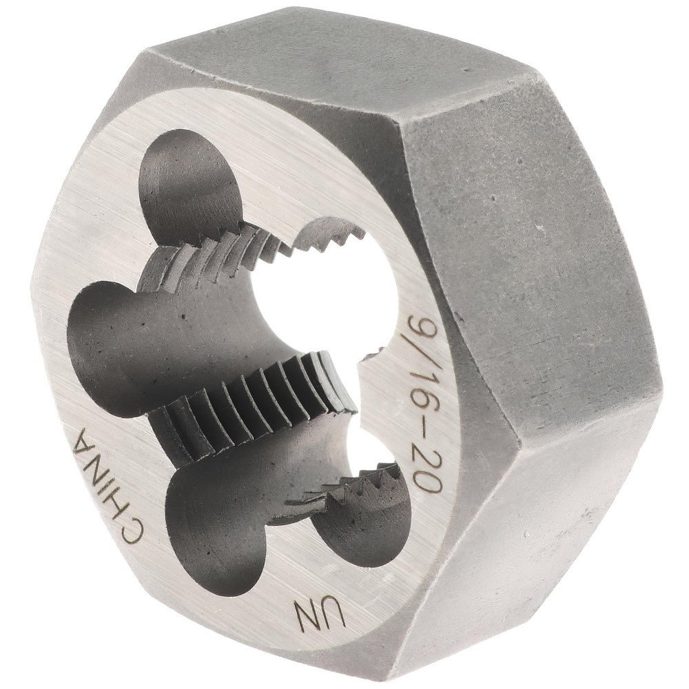 Value Collection 365-1047 Hex Rethreading Die 9/16-20, Right Hand, Carbon Steel