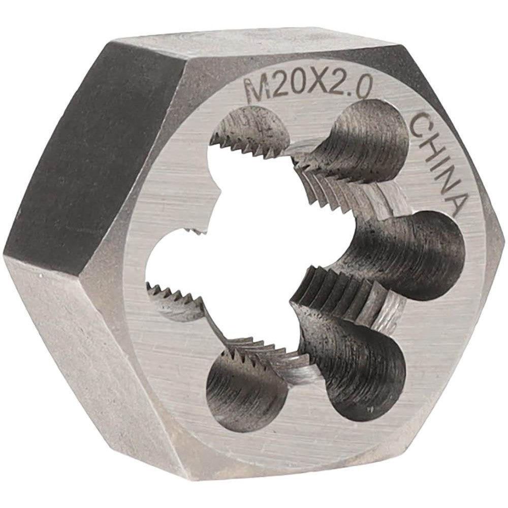 Value Collection 364-0204 Hex Rethreading Die M20x2, Right Hand, Carbon Steel