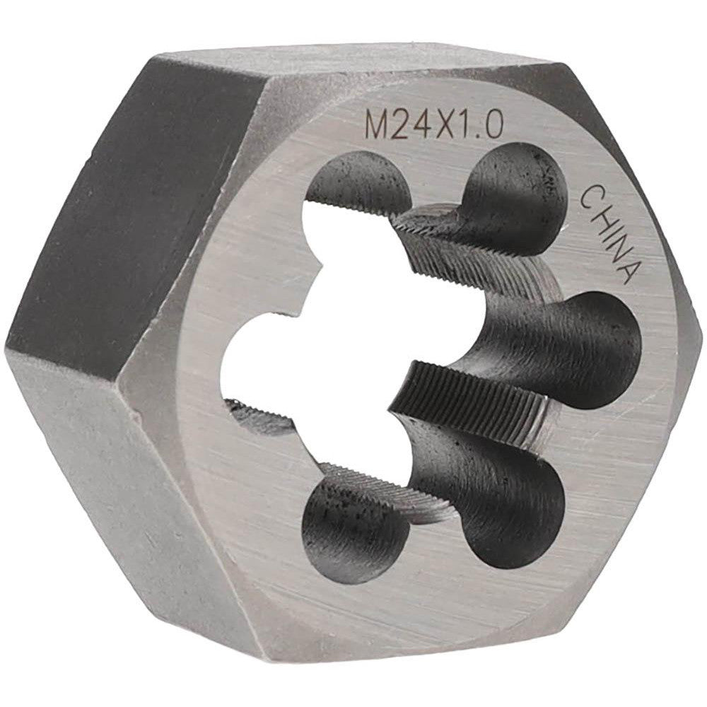 Value Collection 364-0240 Hex Rethreading Die M24x1, 1" Thick, Right Hand, Carbon Steel