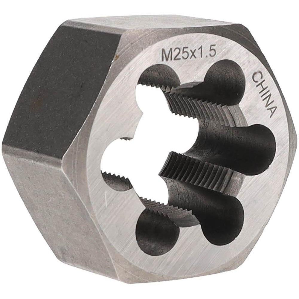 Value Collection 364-0251 Hex Rethreading Die M25x1.5, 1" Thick, Right Hand, Carbon Steel