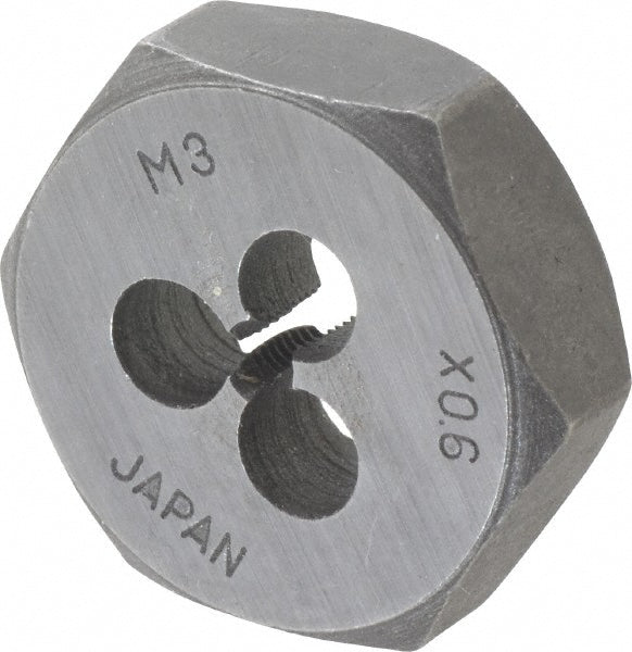 Value Collection 364-0034 Hex Rethreading Die M3x0.6, Right Hand, Carbon Steel